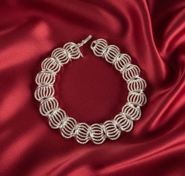 Lot 425LC - 1970-80s Vintage GoldTone Bracelet With Rope Twisted Design