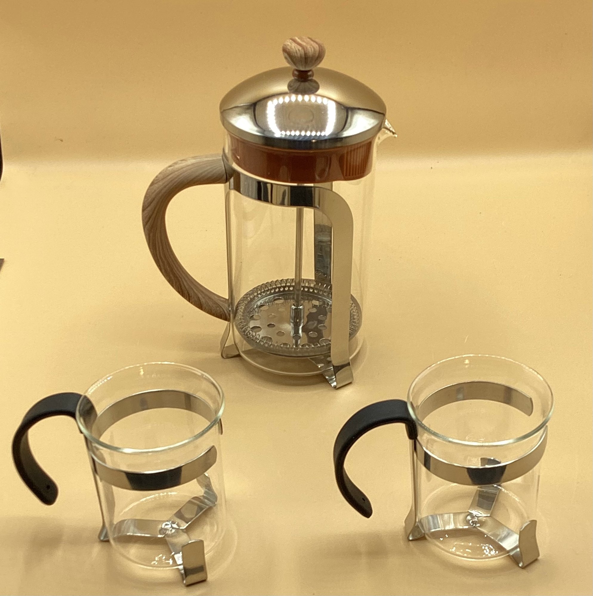 Brandani French Press Coffee Maker Set (3 Pcs Total) New In Box #82600 |  Auctionninja.com