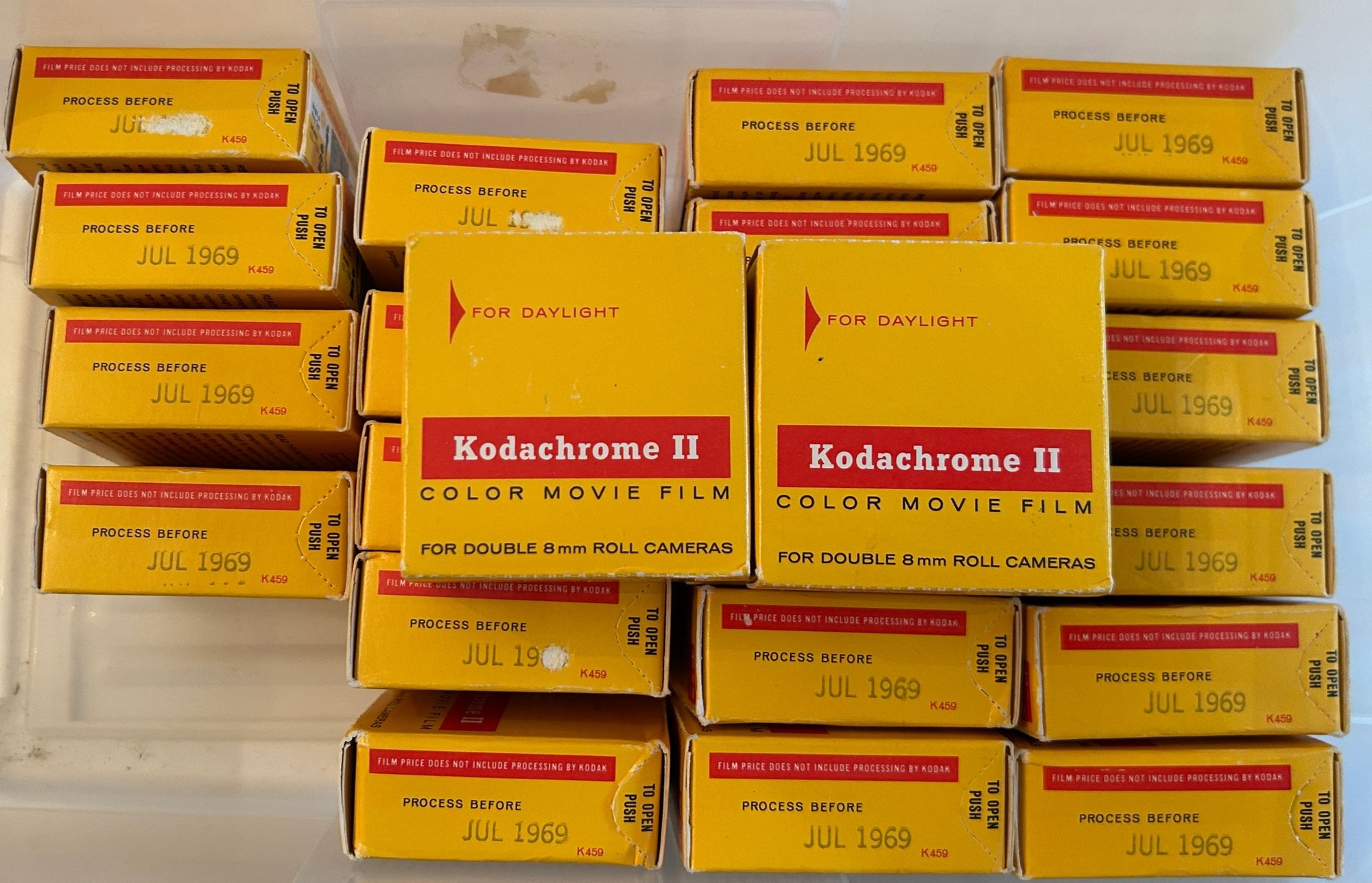 Vintage, Unexposed Boxes Of Kodak Kodachrome II Color Movie Film, July ...