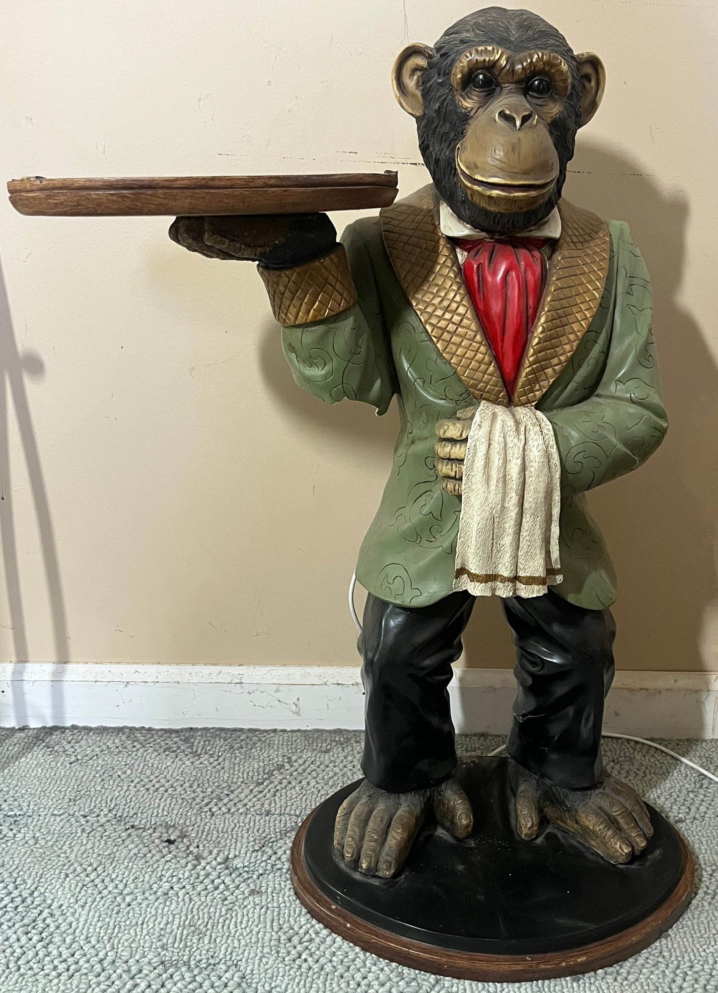 Decorative Monkey Butler Statue #107625 | Auctionninja.com