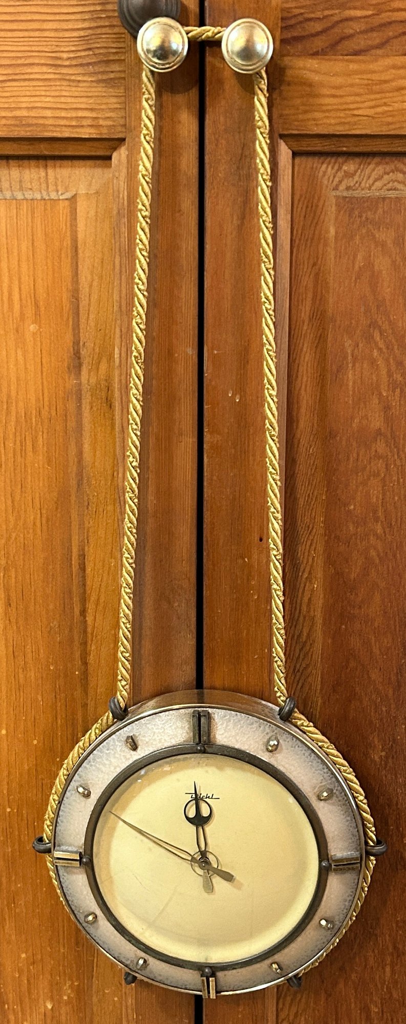 Diehl Vintage Nautical-style Wall Clock With A Rope Hanger #149973 ...