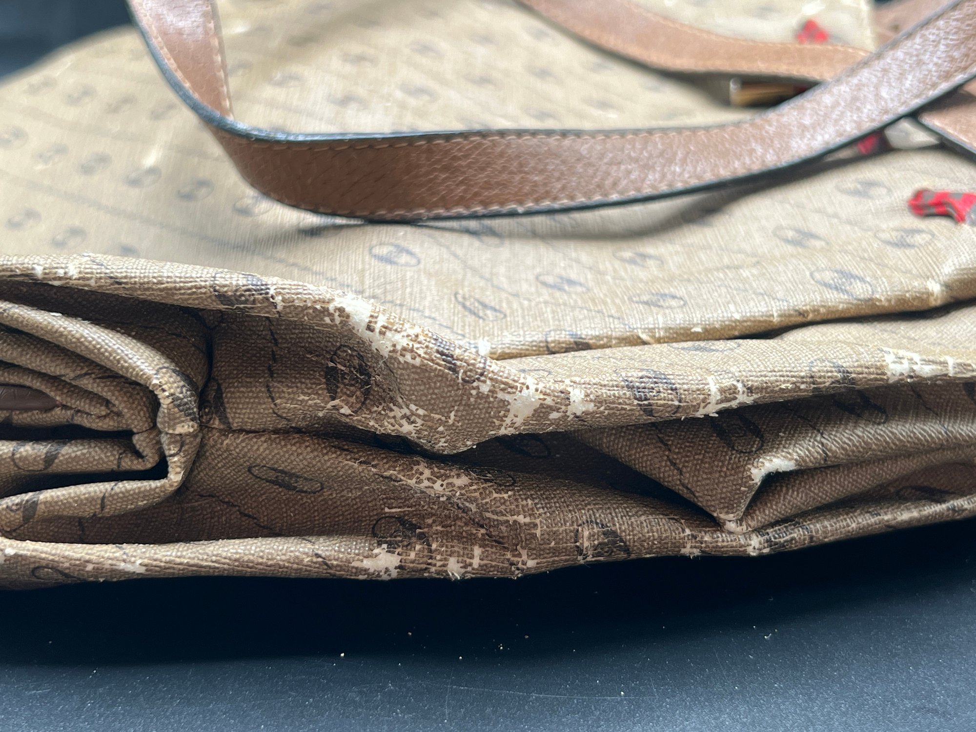 Gucci Accessory Collection Monogram Draw String Bucket Bag Serial #10. ...