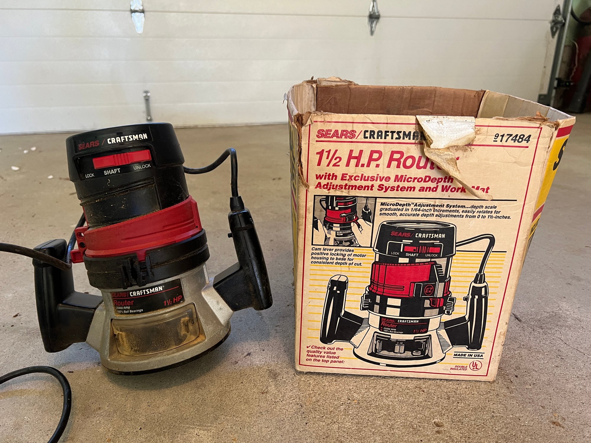 Craftsman 1 1/2 Hp Router 917484 Model 315.174710 #147415 ...