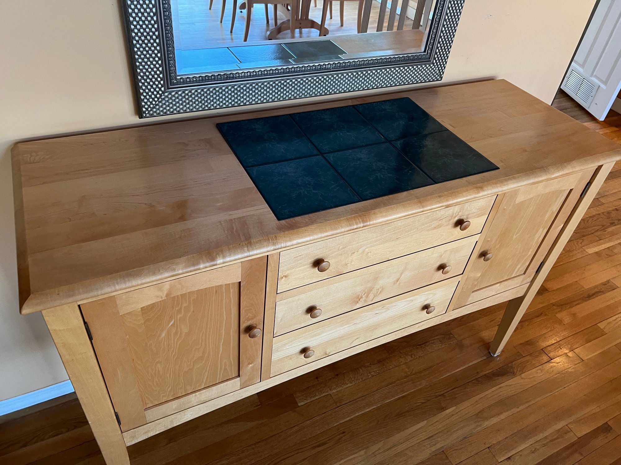 Simple Buffet Inset Dinaire Buffalo NY Inset Tile Top Buffet Sideboard #155816 ...