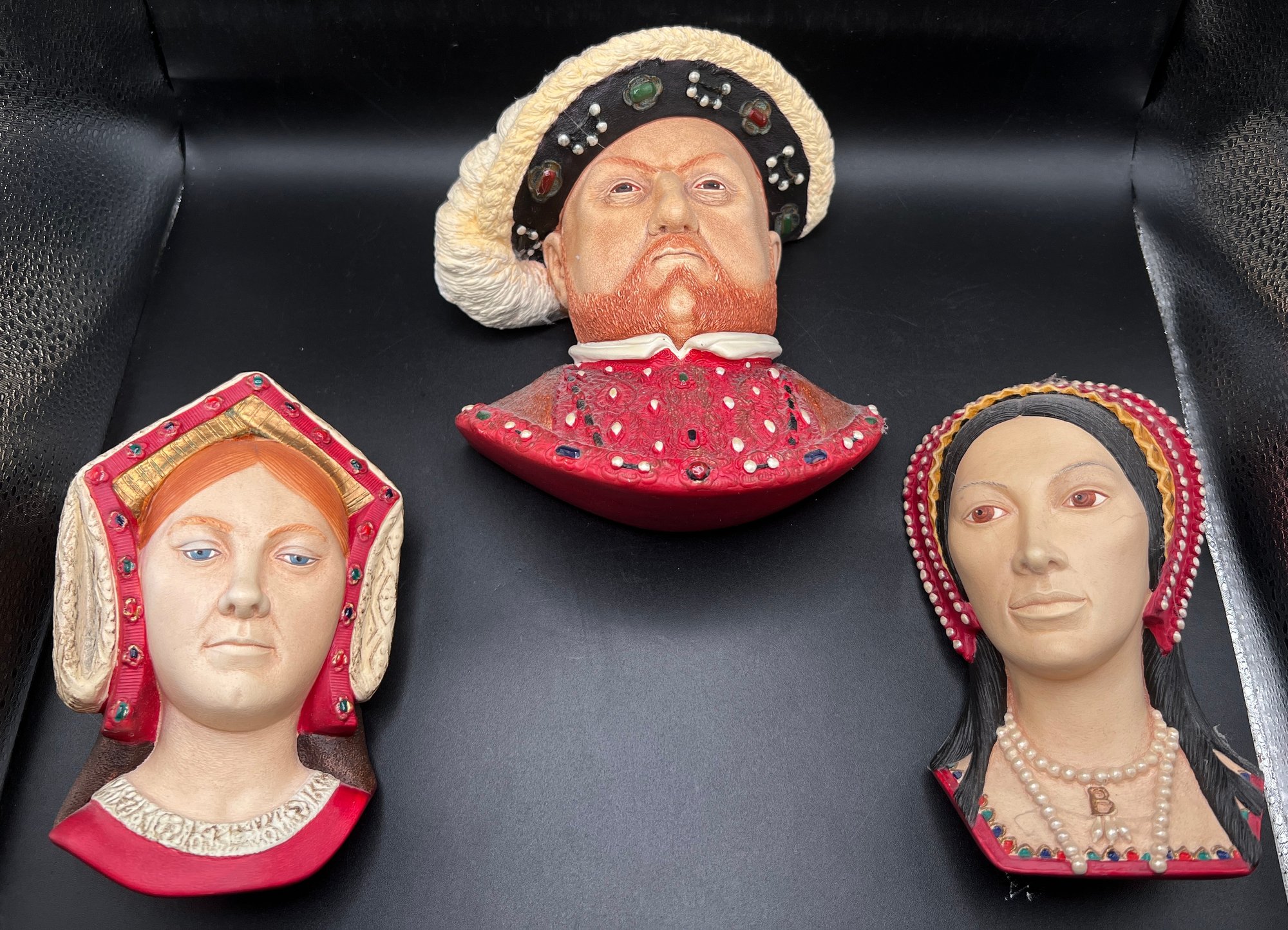 Bossons Chalkware Set - King Henry VIII, Catherine Of Aragon & Anne ...