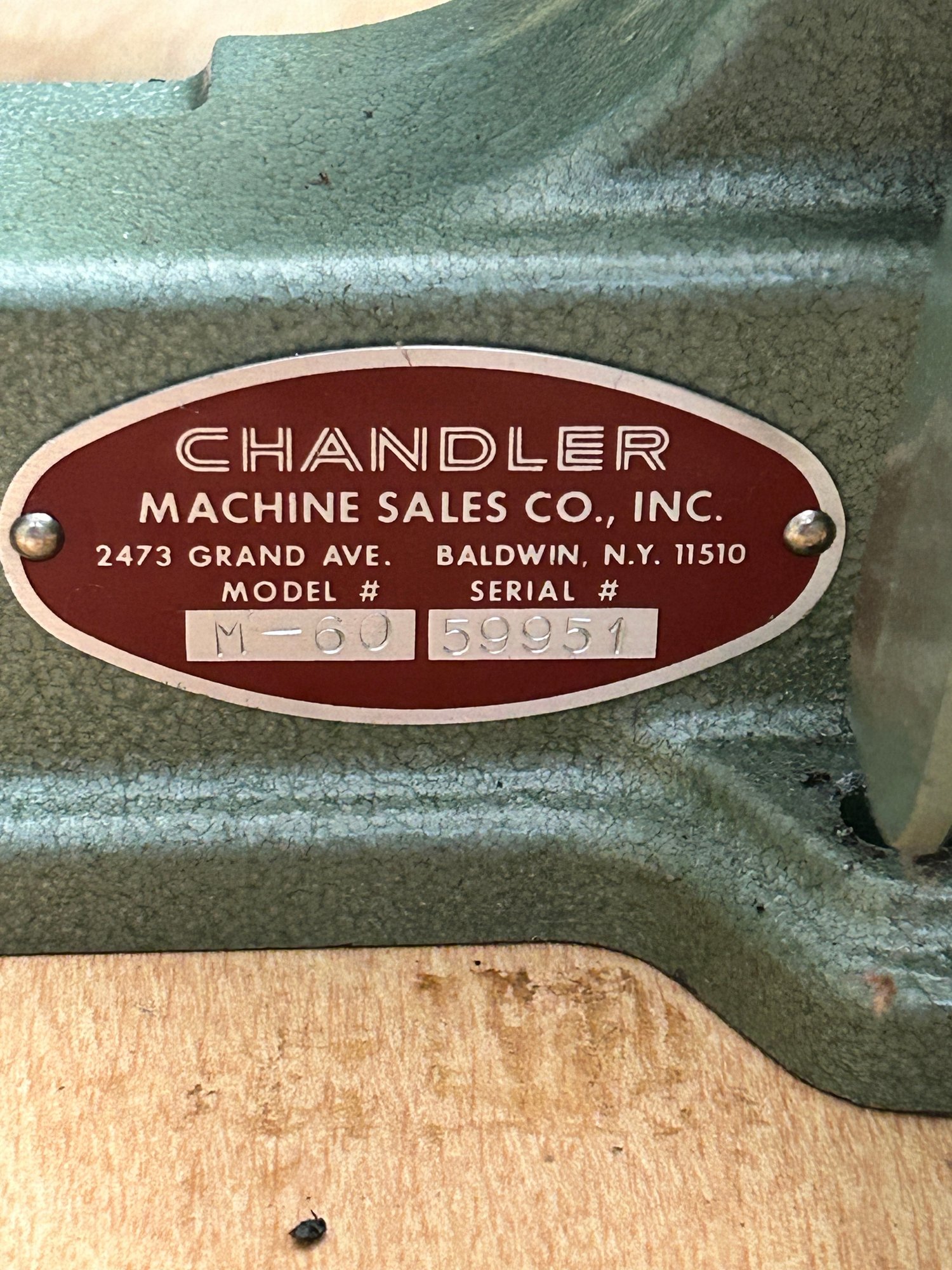 Chandler Mark 60 Industrial Blind Stitch Sewing Machine With Table ...