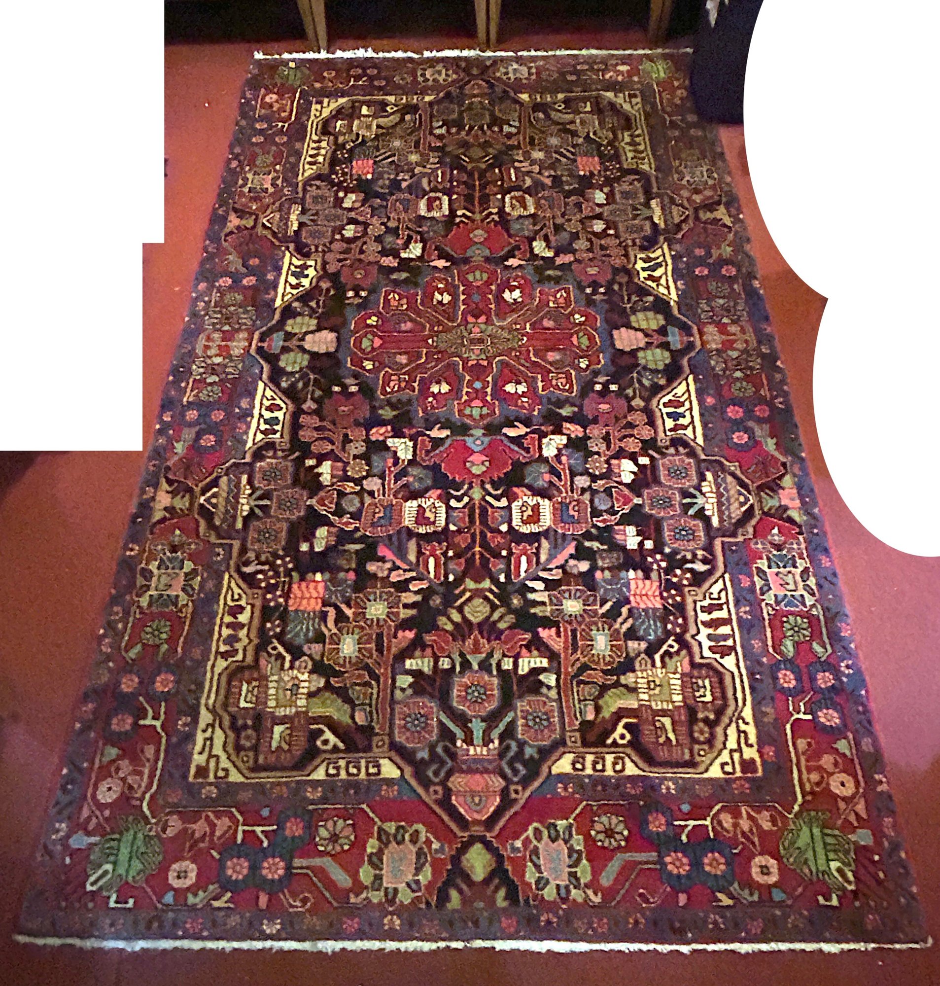 Iran Rug Making Bakhtiari Tribal Persian Rug Made In Iran, 9ft X 5.2ft #138387 ...