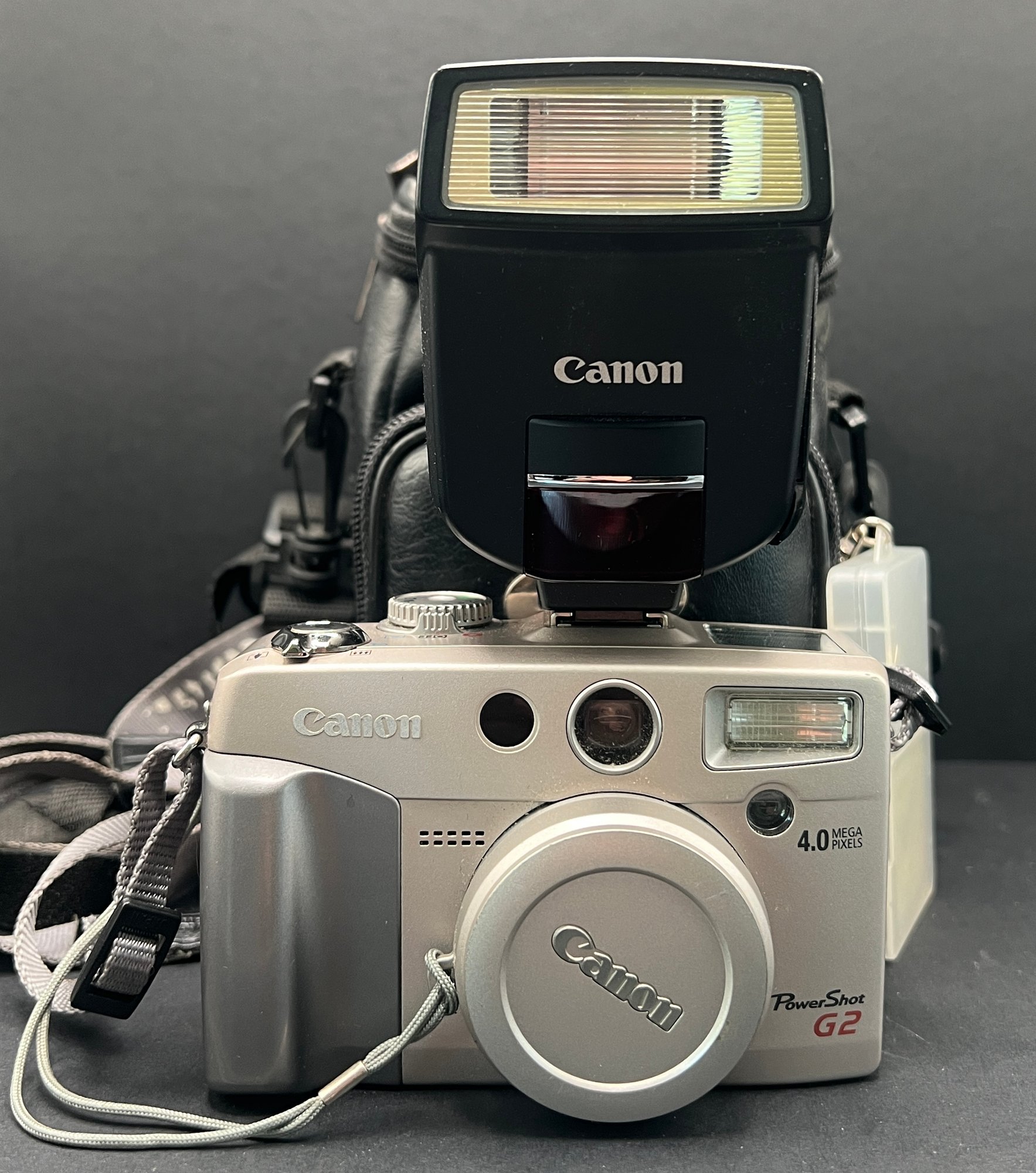 Canon Powershot G2 Digital Camera, Canon Speedlite 220EX Flash