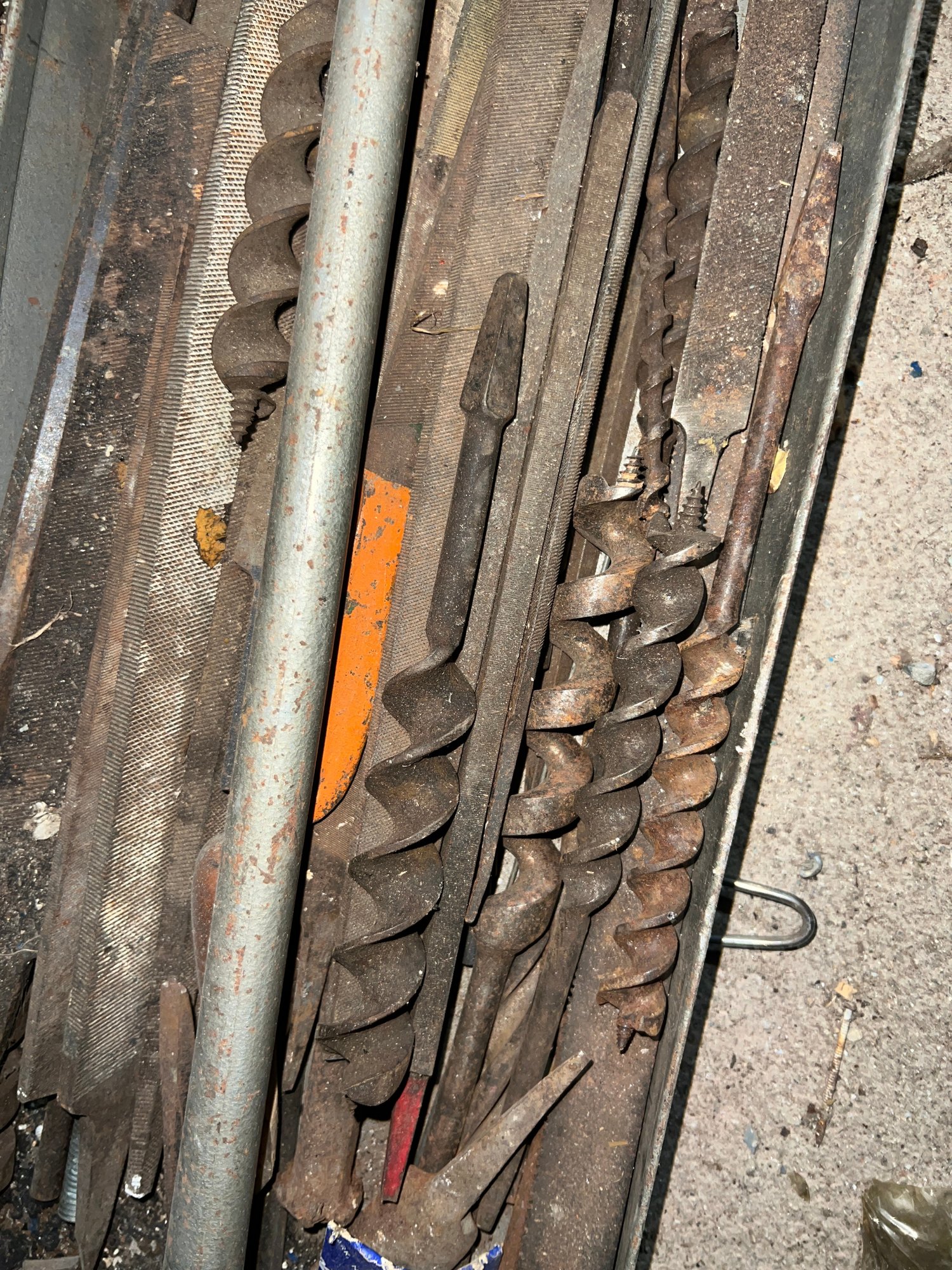 Lot Of Auger Bits, Chisels, And Files #134528 | Auctionninja.com