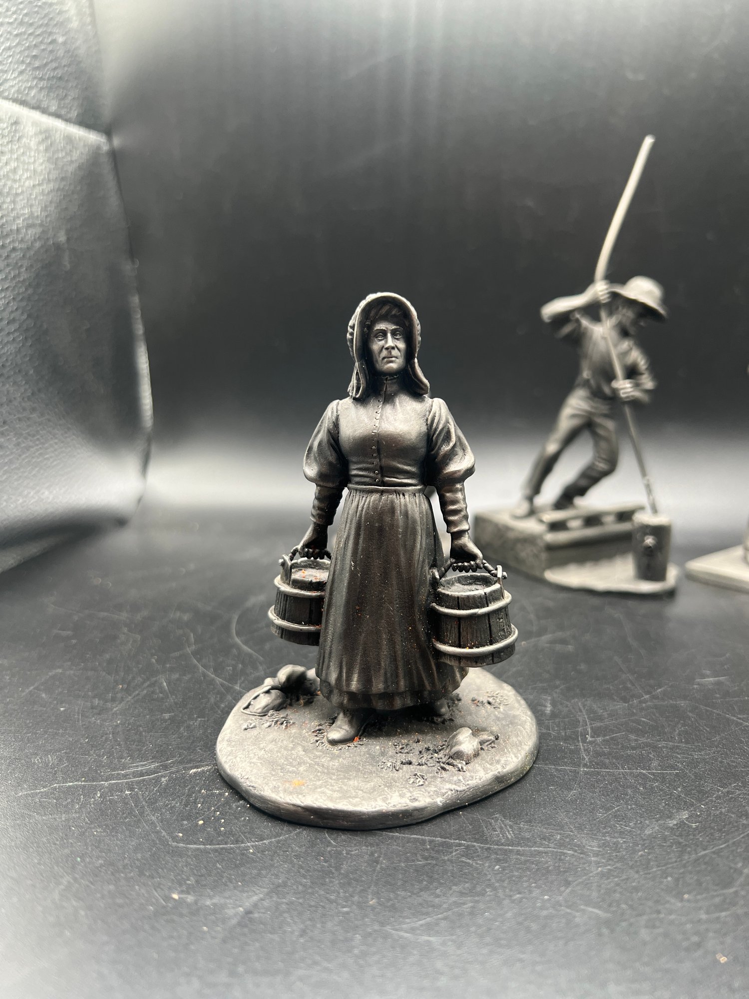 Franklin Mint Homesteader, Canal Boatman & The Jazz Man Pewter