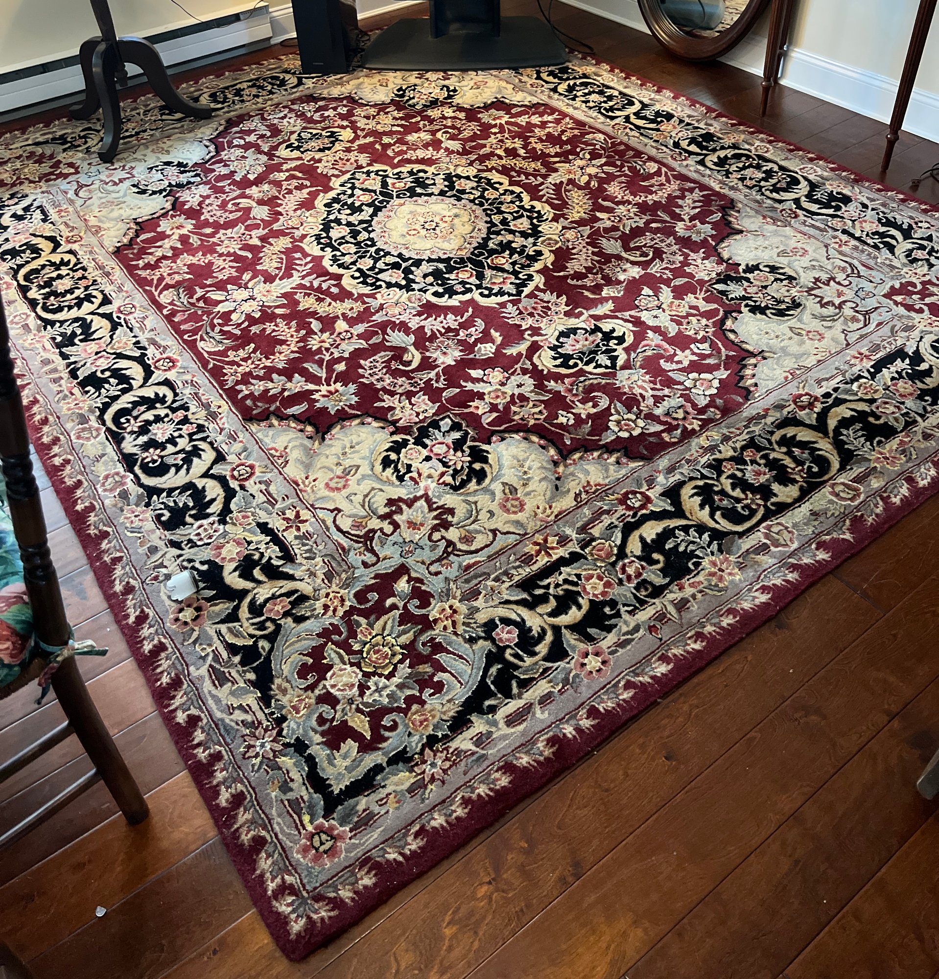 World Rug Gallery Traditional Oriental Medallion Area Rug #110757 ...