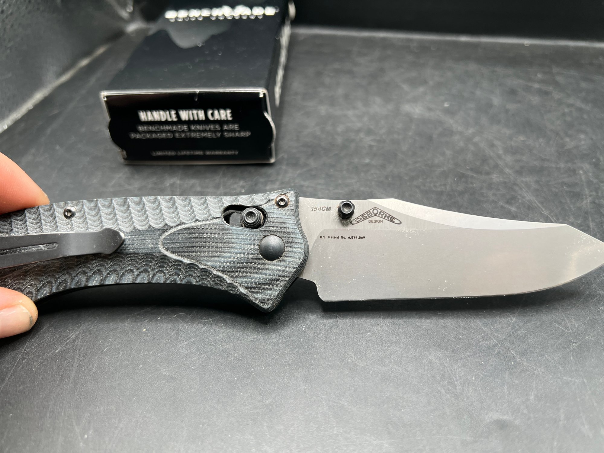 Benchmade Rift Benchmade 950 Osborne Rift AXIS Folding Knife – G10 Handle – Original ...