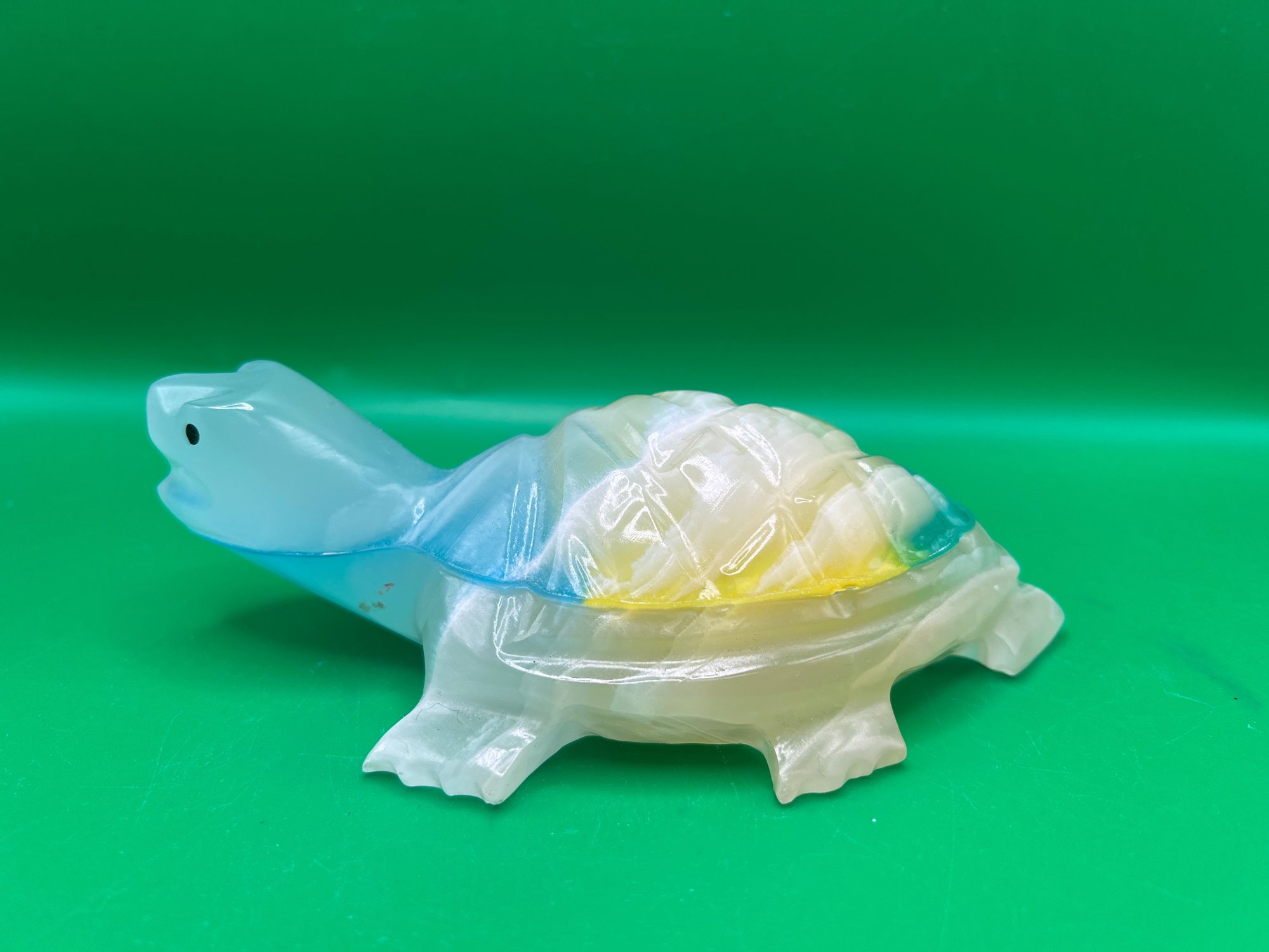 Crystal Back Turtle Multi-colored Crystal Stone Turtle #130106 | Auctionninja.com