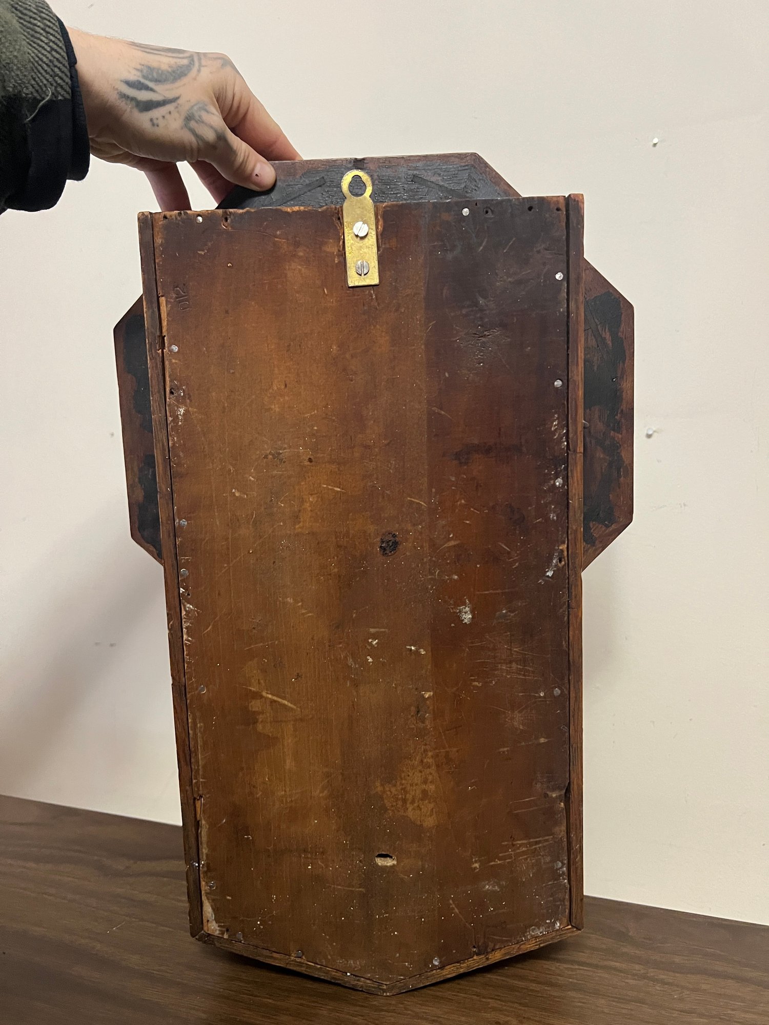 Antique Oak Sessions Regulator Drop Wall Clock #151791 | Auctionninja.com