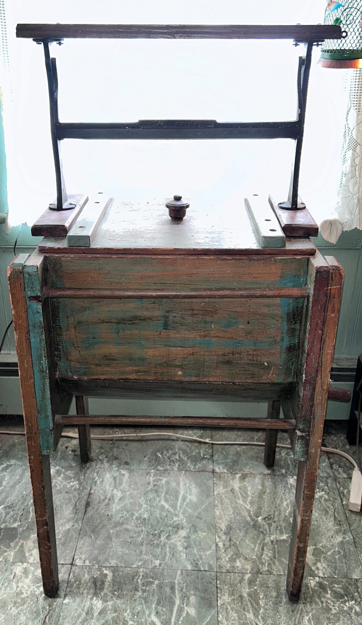 The WrightAntique Primitive Wooden Washing Machine #134999 ...