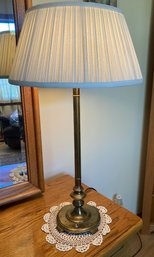 Vintage-style Brass Candlestick Table Lamp