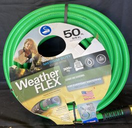 Swan WeatherFlex Medium-duty Garden Hose With A 50-foot Length And 5/8-inch Diameter