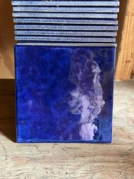 Premium Glossy Cobalt Blue Ceramic Tiles With A Vibrant Glaze 6' X 6', 35 Pieces