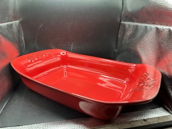 Red Ceramic Bakeware Baking Dish Made In Portugal