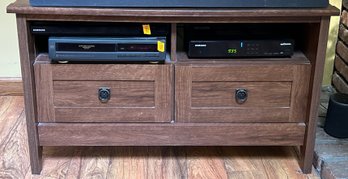 Traditional Oak Finish TV Stand Media Console Entertainment Center
