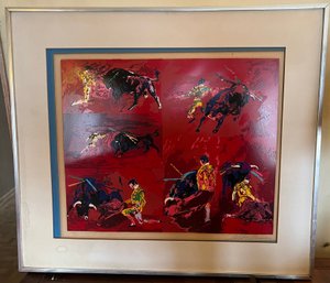 LeRoy Neiman Signed Serigraph 'Corrida De Toros' Limited Edition 137/300 Framed