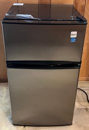 Avanti 3.1 Cu. Ft. Two-Door Compact Refrigerator/Freezer: Stainless Steel