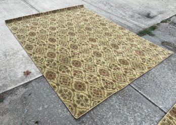 Floral Medallion 5' X 7'  Area Rug Green Red Damask Pattern Traditional Carpet