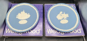 Wedgwood Walt Disney Jasperware Commemorative Plates - Set Of 2