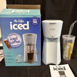 Mr. Coffee Iced Single-Serve Coffeemaker With Double Insulated Tumbler And Original Box