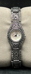Vintage Boma Sterling Silver & Marcasite Filigree Watch - 1.28 OZT