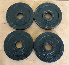 2.5 Lb Cast Iron Weight Plates, 4 Pieces