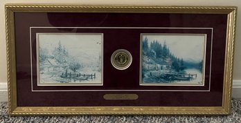 Thomas Kinkade 'A Perfect Day - Beginning To End' Framed Lithograph Set, 5304/15000 With COA