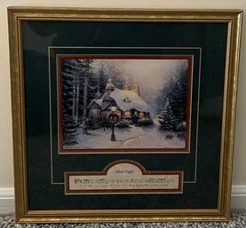 Thomas Kinkade 'Silent Night' Framed Accent Print With Certificate Of Authenticity