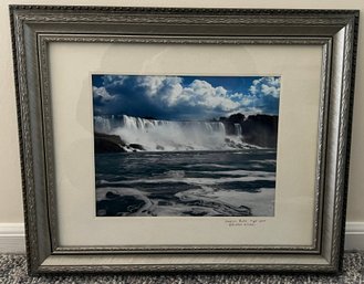 Barbara Walsh Signed Niagara Falls Photo 2010 Framed Seascape Waterfall