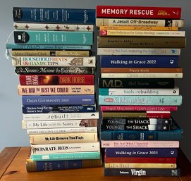 Assorted Books: Spirituality, Self-help, And Popular Fiction - 40 PCS