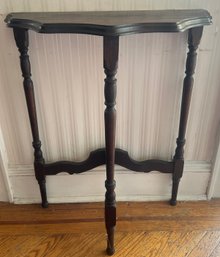 Wooden Demi-Lune Console Table