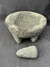Mexican Volcanic Rock Molcajete & Tejolote (Mortar & Pestle)