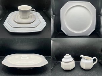 Mikasa Elite Dawn F7001 Octagonal Dinnerware Collection - 63 PCS
