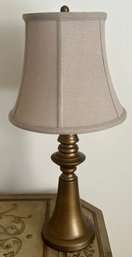 Metal Table Lamp With Fabric Shade