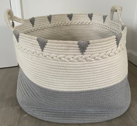 Woven Cotton Rope Storage Basket