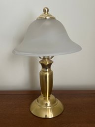 Touch Accent Lamp With Frosted Glass Shade