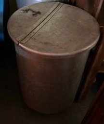 Galvanized Steel Drum Container With Hinged Lid