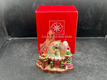 Christopher Radko Gingerbread Mini Snow Globe - Original Box