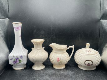 Fine China Collection: Aynsley, Lenox, & Donegal Irish Parian China - 4 Piece Set