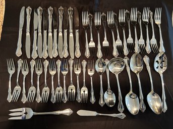 1881 Rogers Stainless Steel Flatware, 46 Pieces