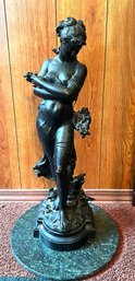 Hippolyte Moreau Bronze Art Nouveau Sculpture