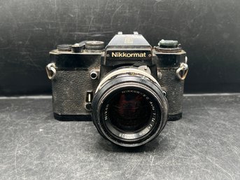 Nikkormat EL 35mm SLR Camera With Nikkor-S.C Auto 50mm F/1.4 Lens
