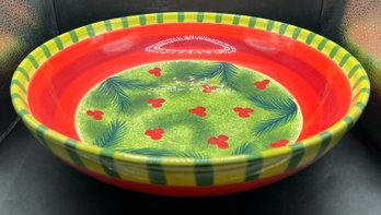 Department 56 Holiday Holly Large Serving Bowl