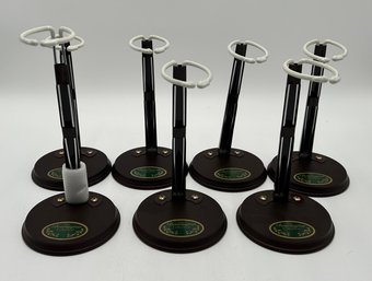 Bearington Collection Wooden Teddy Bear & Doll Display Stands, 7 Pieces