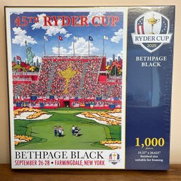 1,000-piece Puzzle Featuring The Official 2025 Ryder Cup Poster Artwork By Artist Lee Wybranski.